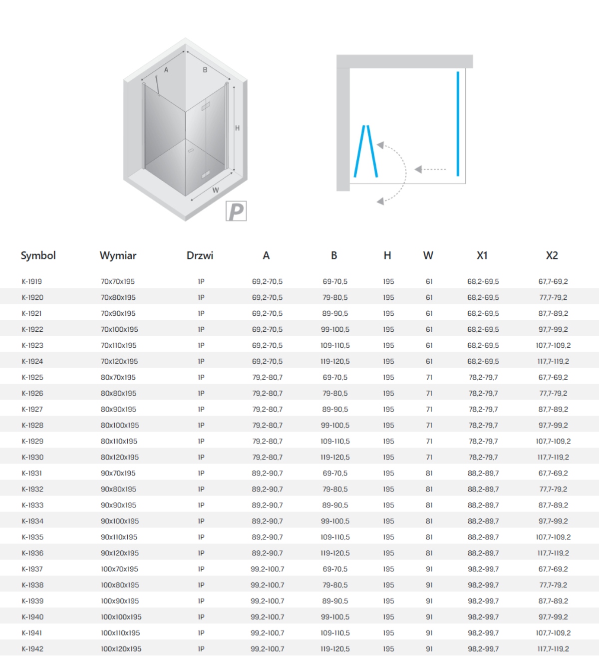 New Trendy new soleo kabina prysznicowa rysunek techniczny